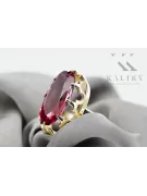 Пръстен Рубин 14K жълто злато Винтидж бижута vrc253y